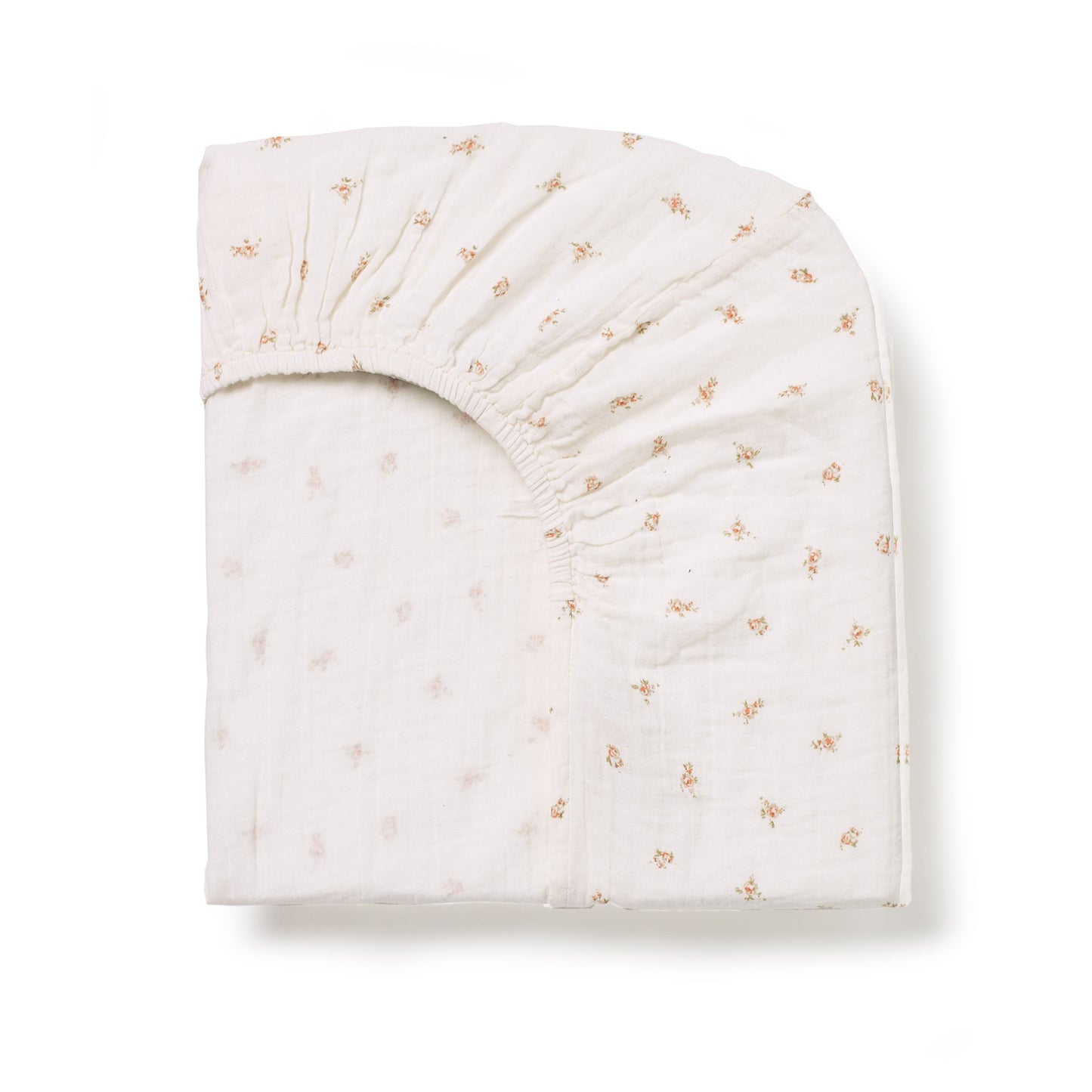 Pink Rose cotton fitted sheet for children
