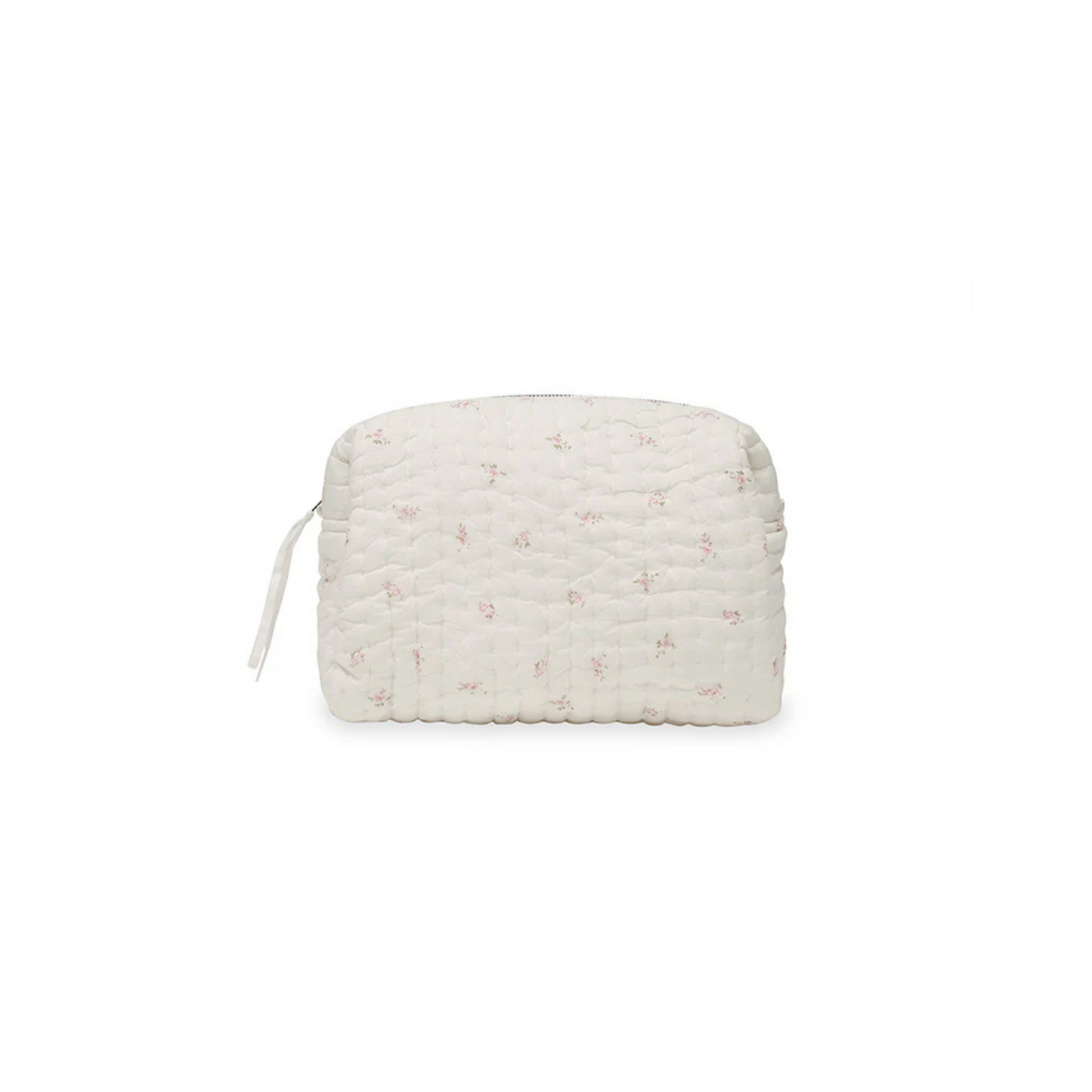 Floral printed cotton toiletry bag