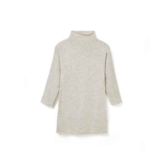 Funnel Dress - Silver Grey Marl