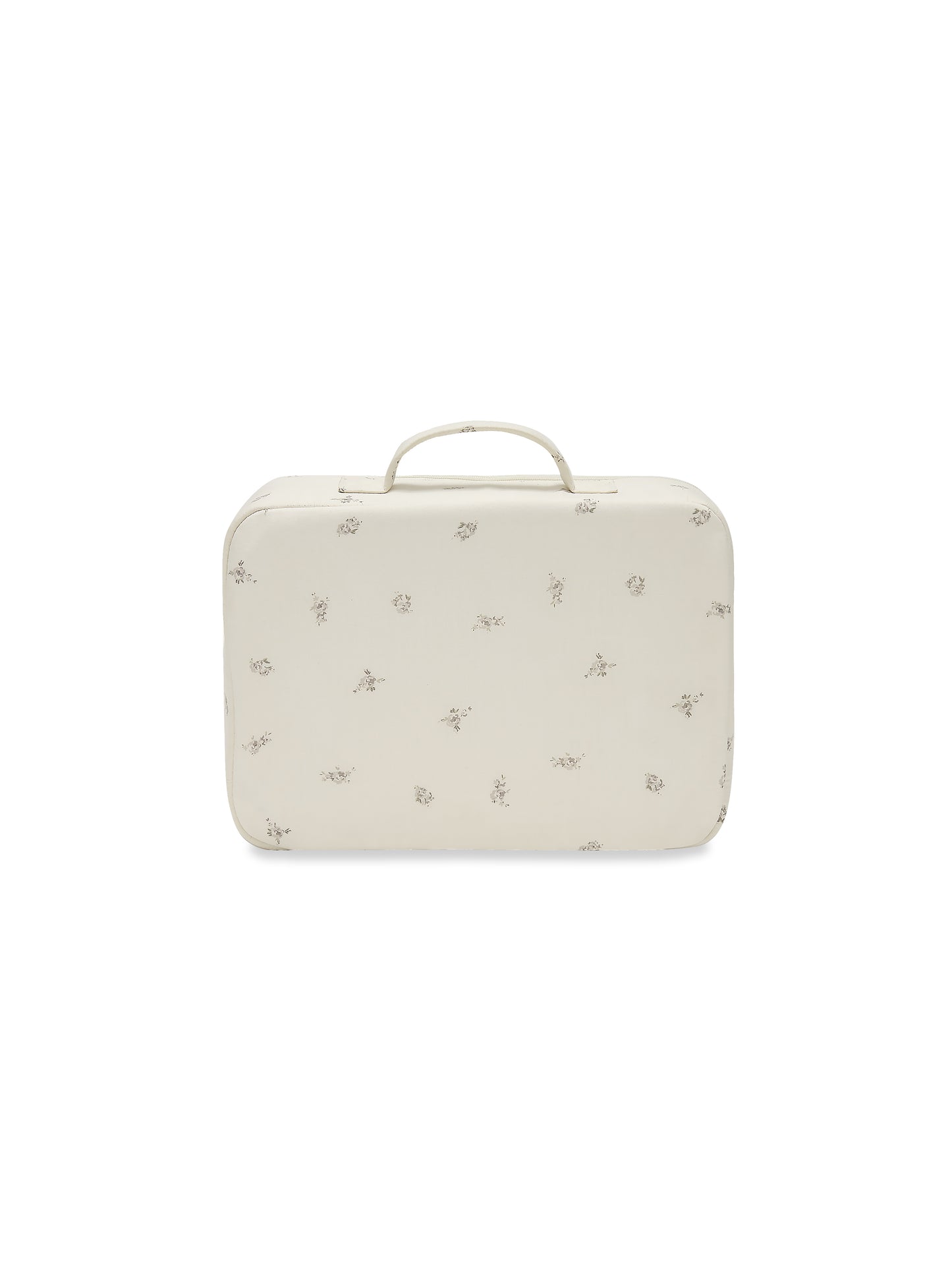 Taupe Rose Fabric Toiletry Case in 100% cotton