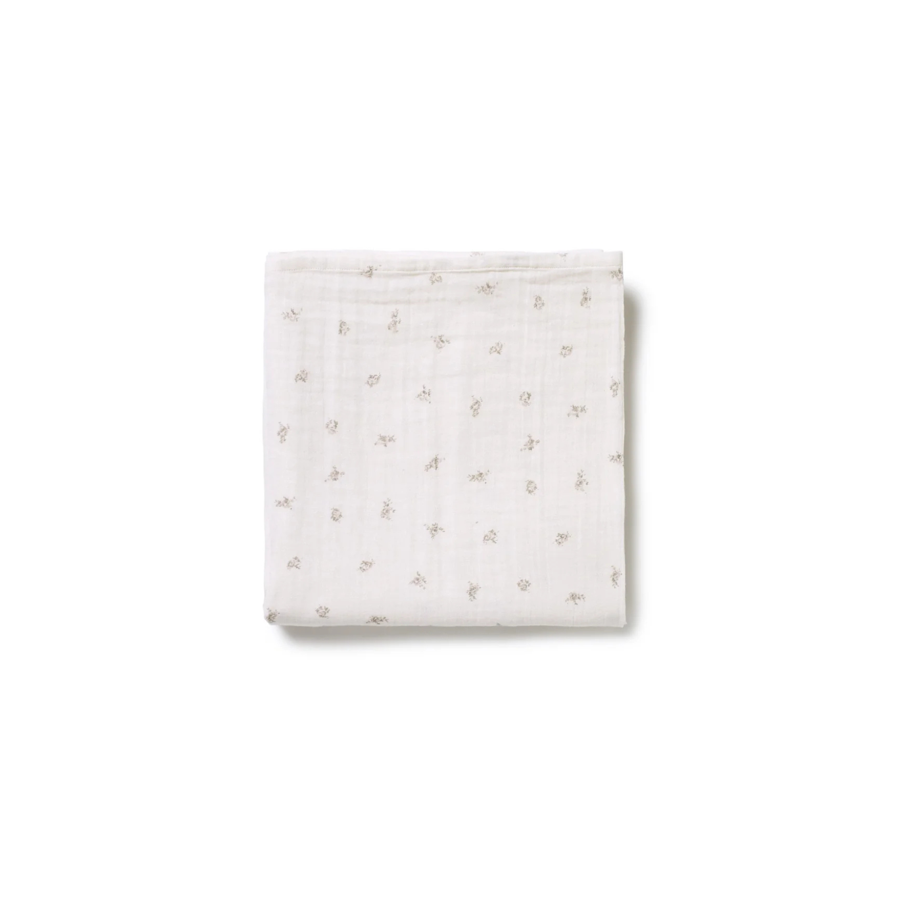 Jumbo cotton muslin swaddle in Taupe Rose print