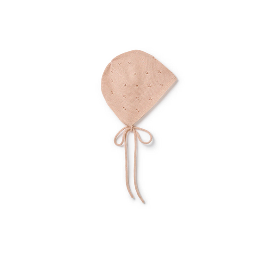 Pointelle Bonnet - Peach