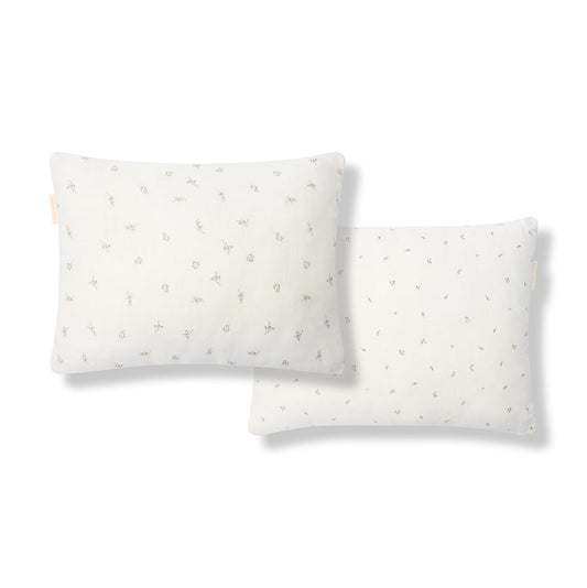 2pp Pillowcases - Taupe Rose/Taupe Rosebud