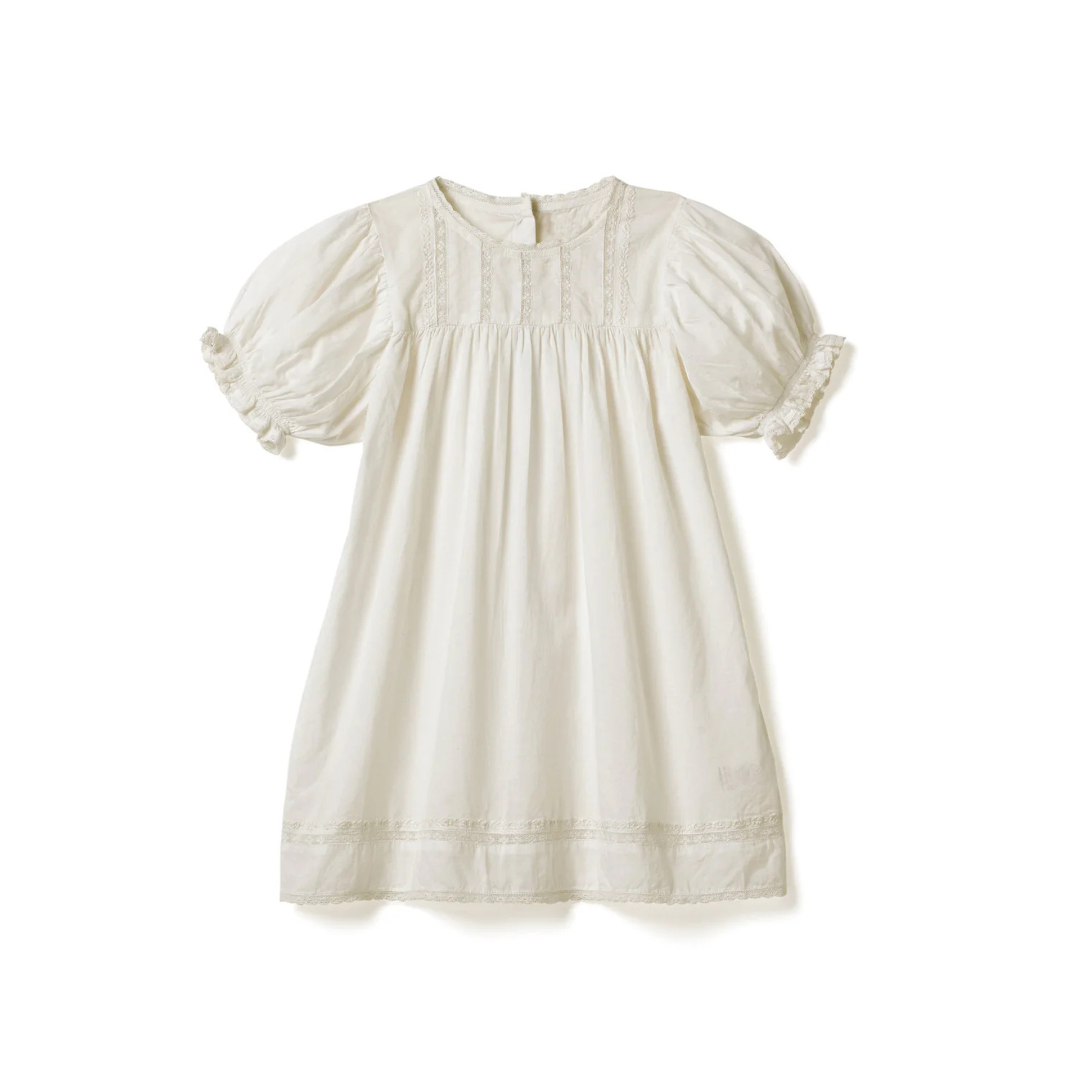 Ecru Lace Embroidery Dress Luxury Babywear Dresses Belle Enfant