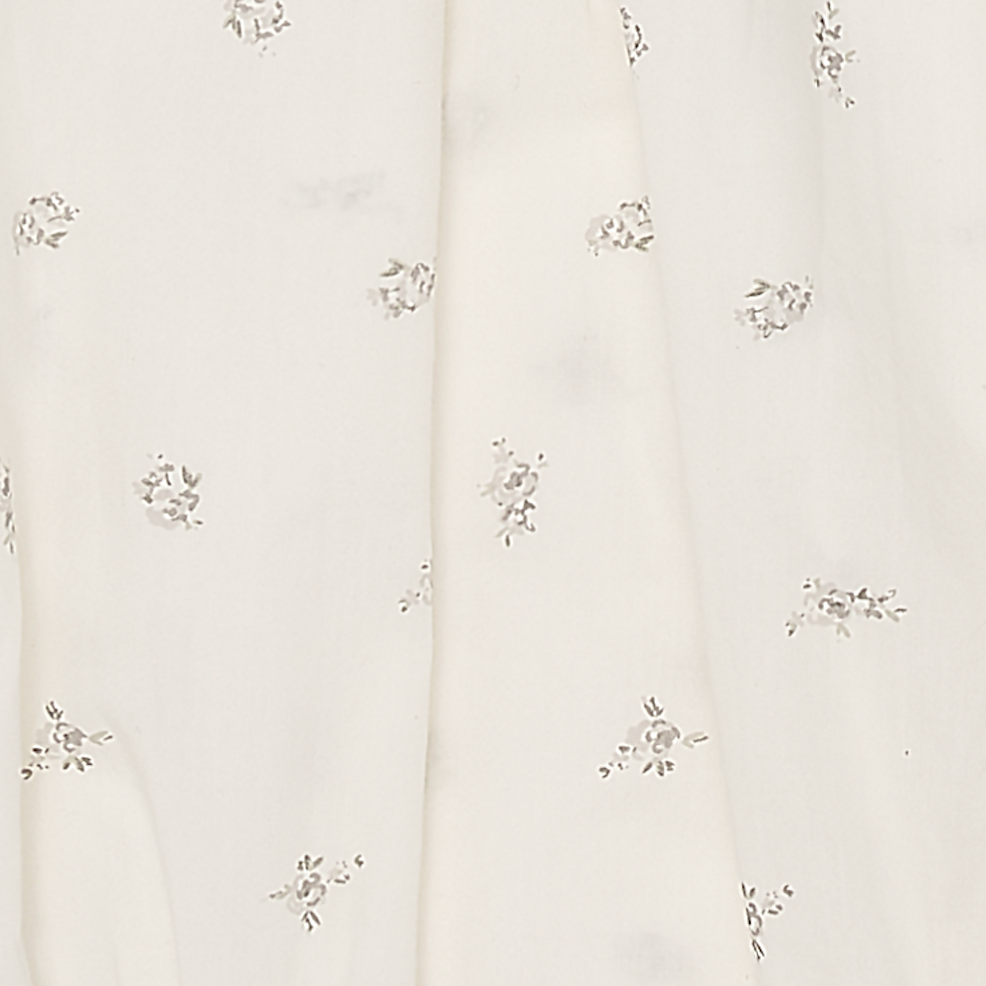Lace Trimmed Blouse & Bloomer Set - Taupe Rose