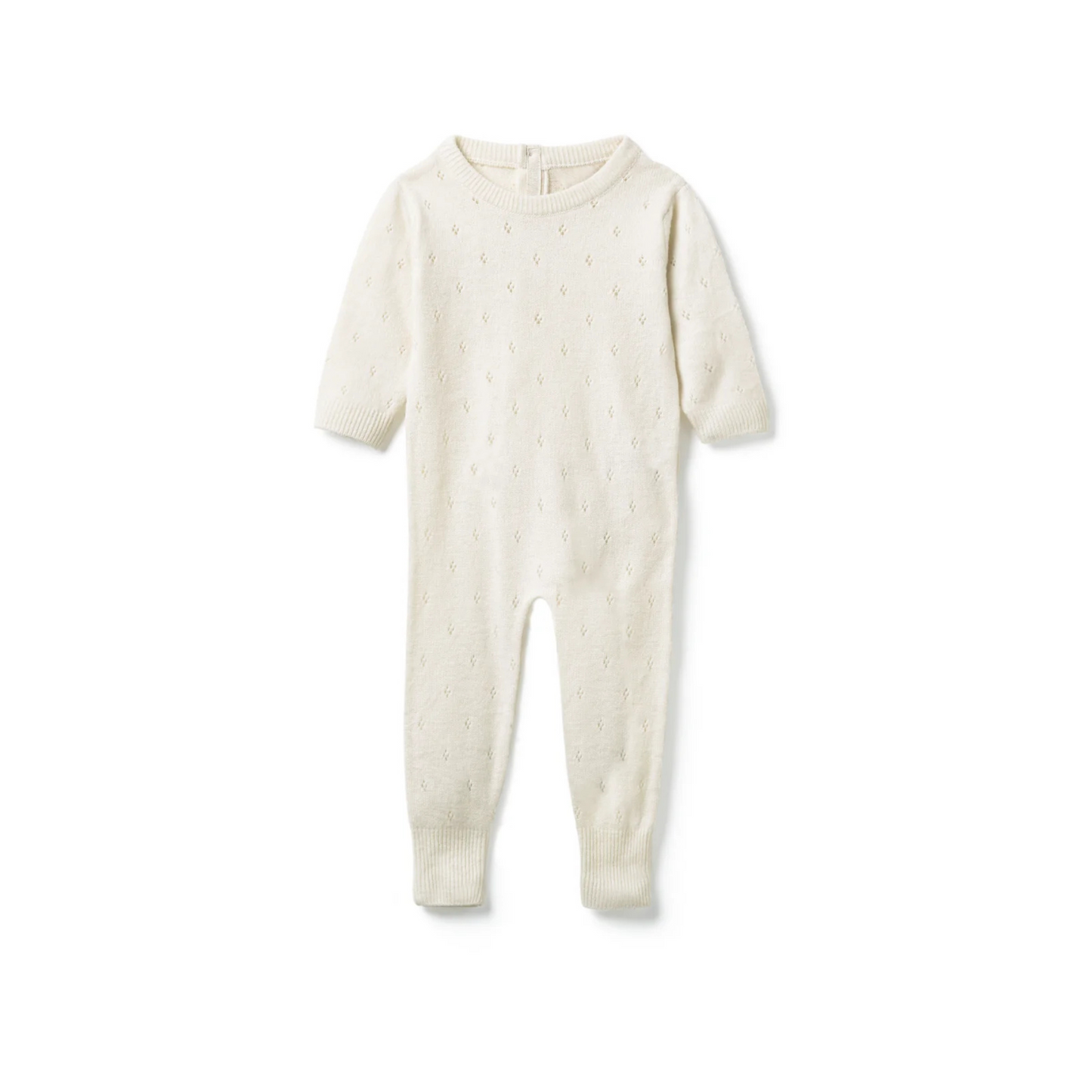Pointelle Romper - Snow White
