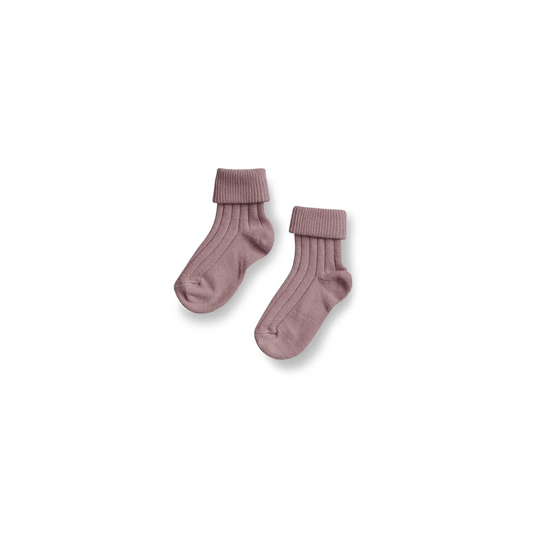 Turn Top Socks - Rose