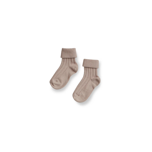 Turn Top Socks - Petal Pink