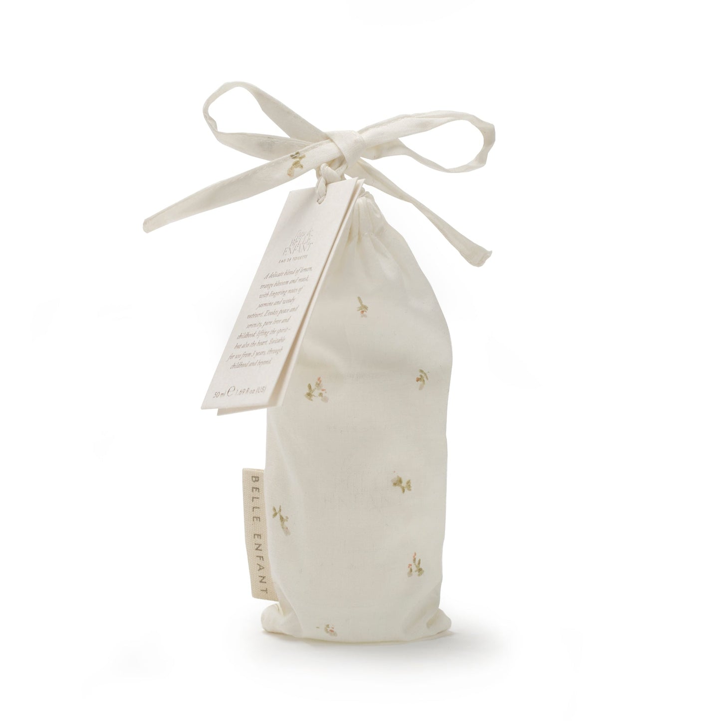 Belle Enfant perfume in floral bag