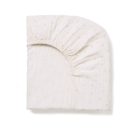 Floral rosebud fitted sheet for baby and toddler