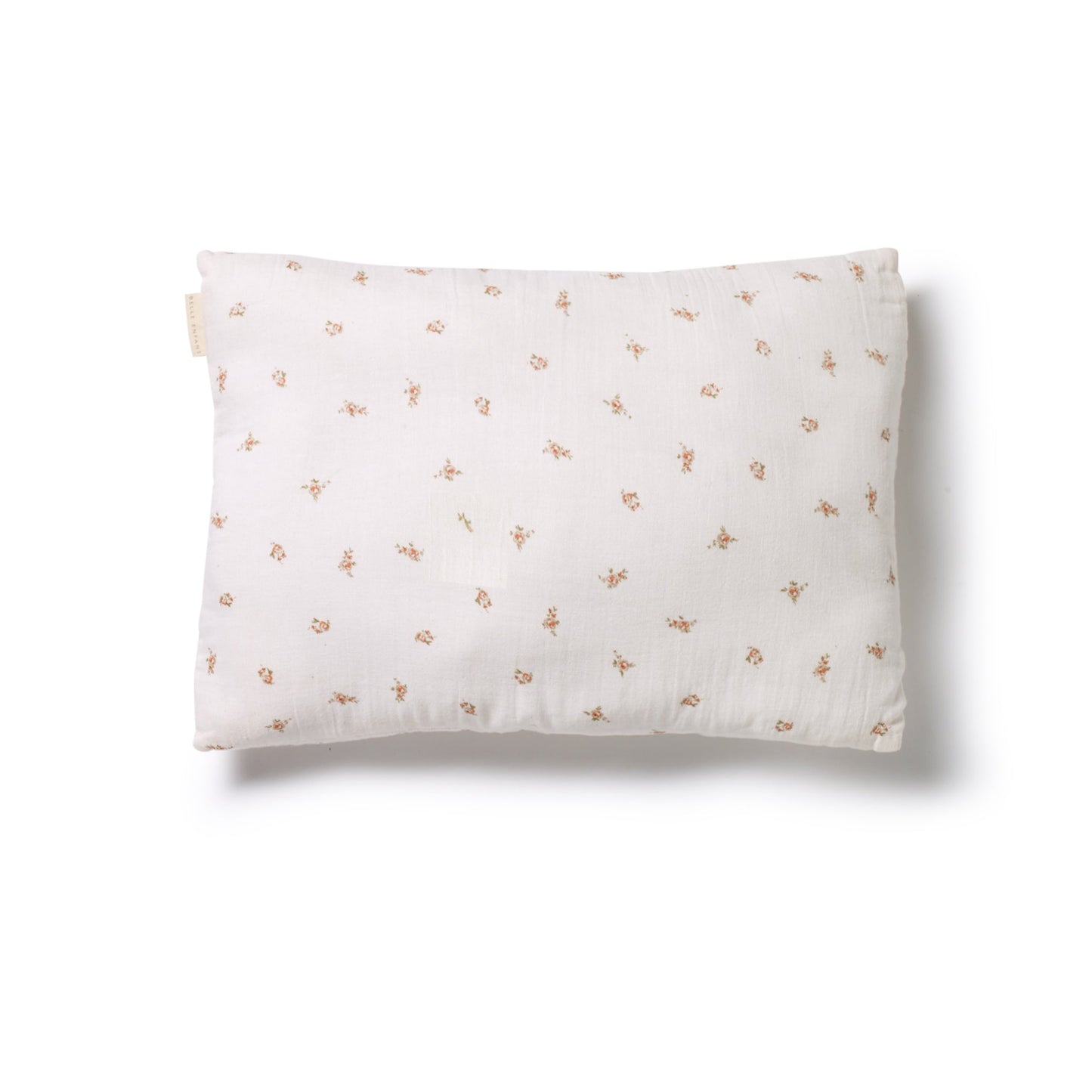 100% cotton muslin reversible baby pillow in floral print