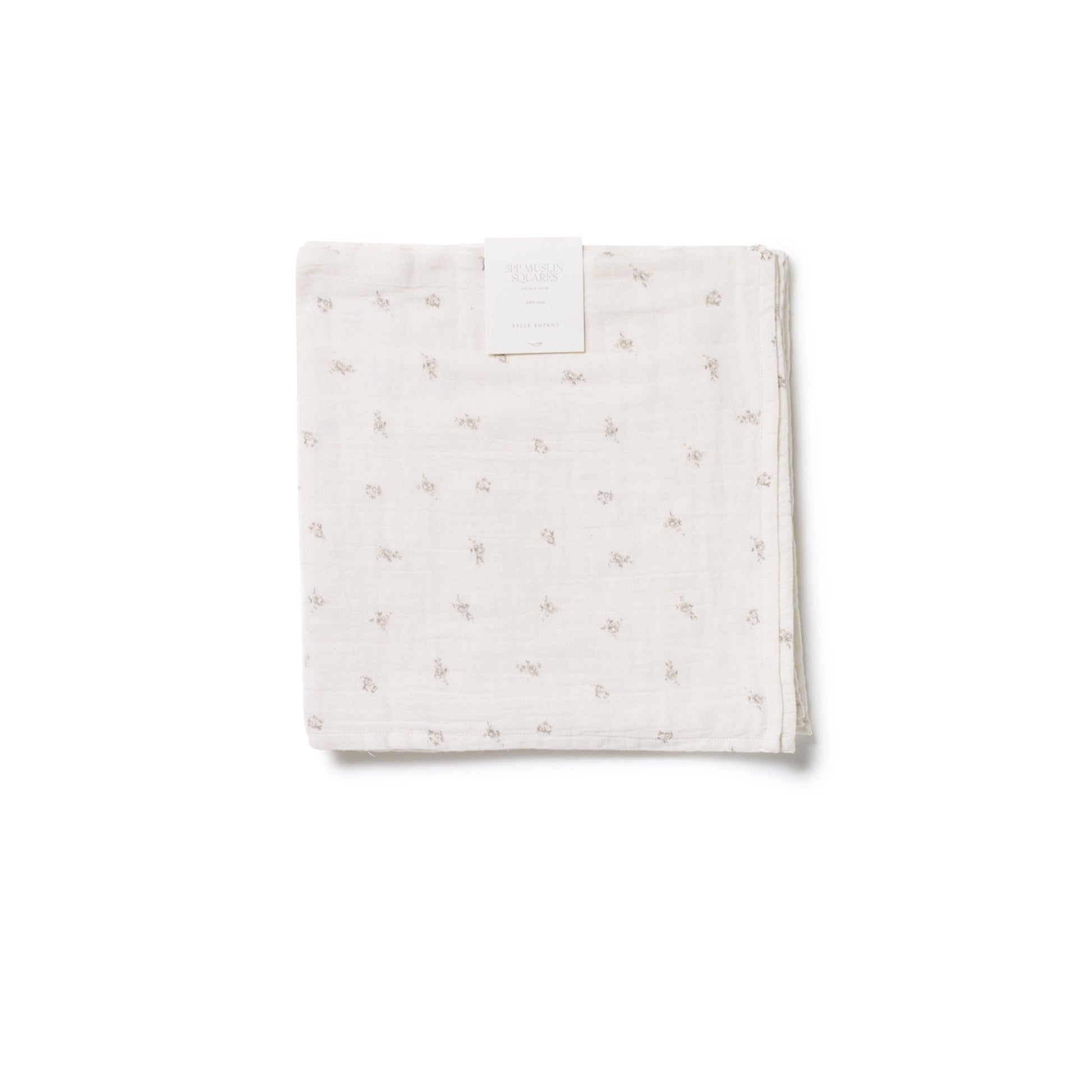 Versatile Belle Enfant muslin squares used for feeding, spills, and comfort.
