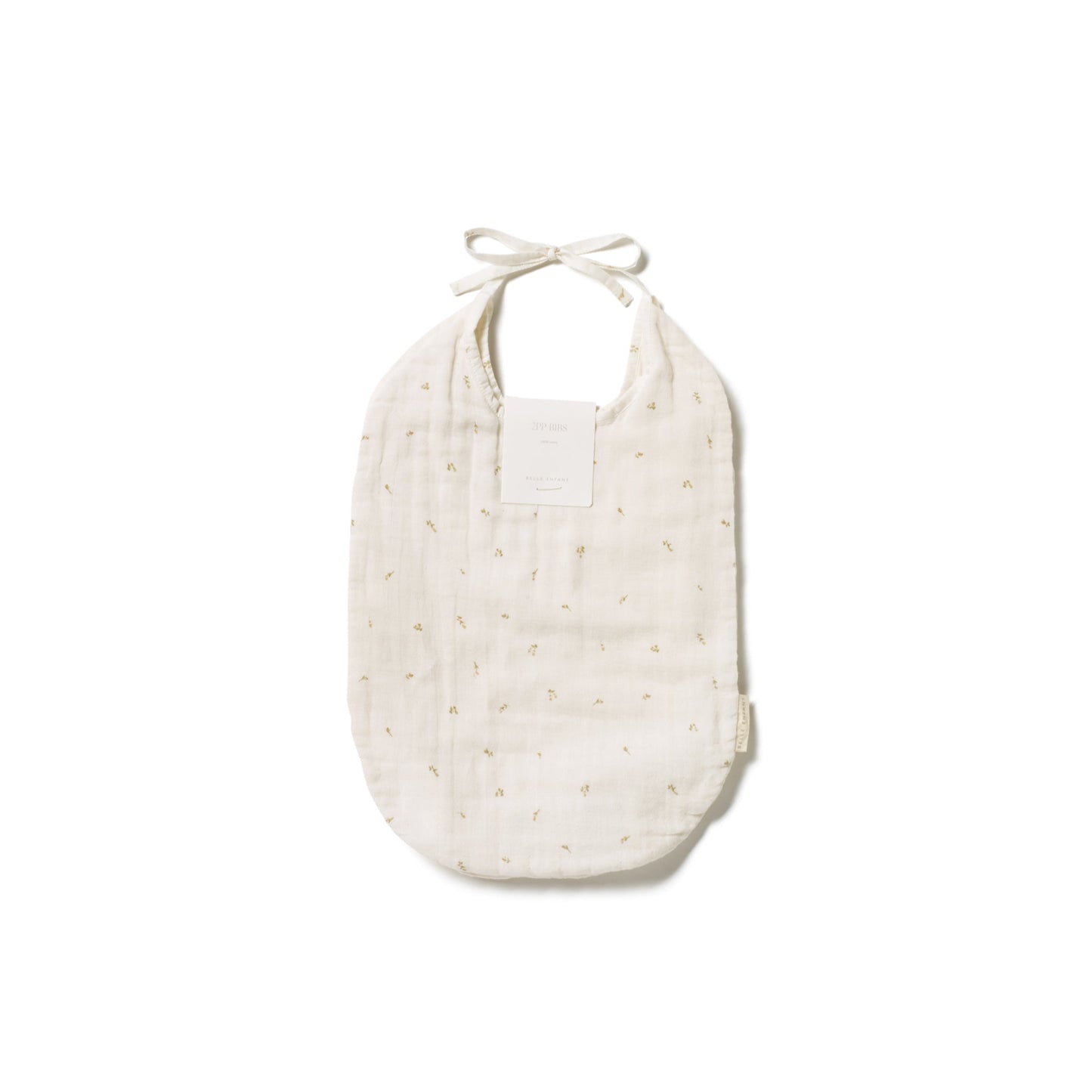 Belle Enfant pretty 100% cotton absorbent muslin baby bib