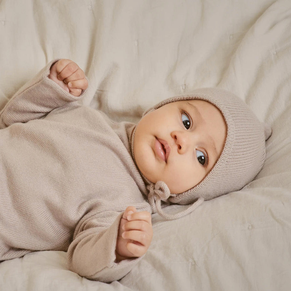 Funnel Sweater & Footless Leggings Set - Alabaster