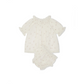 Lace Trimmed Blouse & Bloomer Set - Pink Rose