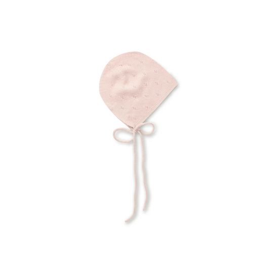 Pointelle Bonnet - Rose