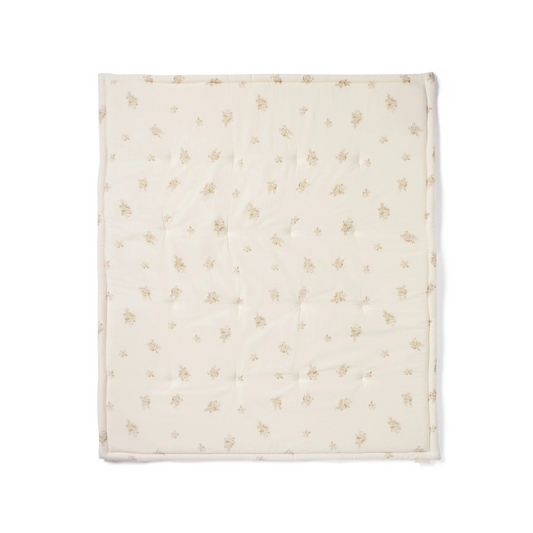 Belle Enfant play mat showing hypoallergenic foam filling and elegant design.