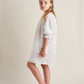 Lace and Embroidery Dress - Ecru