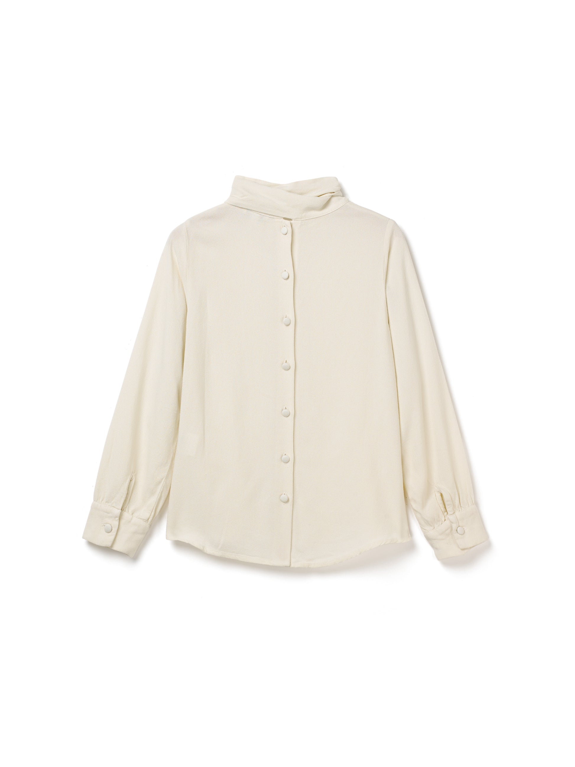 Cream Pussybow Blouse | Elegant Childrenswear Tops | Belle Enfant