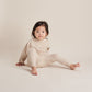 Funnel Sweater & Footless Leggings Set - Oatmeal Marl