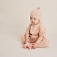 Funnel Sweater & Footless Leggings Set - Peach