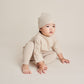 Funnel Sweater & Footless Leggings Set - Oatmeal Marl