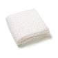 100% cotton muslin baby blanket in delicate taupe rose print