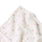Beautifully crafted 100% cotton muslin swaddle in pink rose floral print